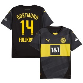 Virallinen pelipaita Borussia Dortmund Fullkrug 14 Vieras 2024-25 Lyhythihainen - Miesten